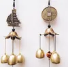 Lucky Wind Chime Metal Copper Windbell Vintage Dragon Fish Home Garden Patio Hanging Pendenti Decorazione