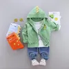 Clothing Sets Baby Girl Designer Clothes Cartoon Cardigan Coat + T-shirt Pants Infant Outfits Kids Bebes Jogging Suits Tracksuits