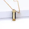 Hänge halsband parfymflaska man kvinna toppkvalitet par 2 färg silver gyllene långa mode smycken halsband leverera hela8569259