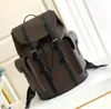 High Quality designer luxury Backpacks CHRISTOPHER Handbag Shouler Bag Shoulder Bags Black Genuine Leather Letter Fashion Zipper Travelling Backpack