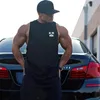 Brand Mens Kläder Bodybuilding Stringer Tank Topp Män Fitness Singlet Cotton Mesh Gym Ärmlös Skjorta Muscle Vest 210421