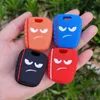 Silicone Car Key FOB COUVERTURE CAPIL CAP SET POUR AYGO pour Citroen C1 C2 C3 Saxo pour Peugeot 107 206 307 207 407 Remote Skin6763447