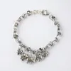 sterling silver elephant charm bracelet