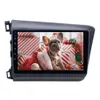 9 tum Android 10,0 2 + 32g Bil DVD-radio stereo multimedia spelare för 2012-2015 Honda Civic GPS-navigering med WiFi RDS IPS