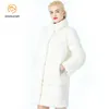 Cappotto invernale da donna in pelliccia di visone naturale Il cappotto invernale può regolare la lunghezza dei vestiti può essere personalizzato di grandi dimensioni 6XL7XL 210910