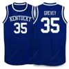 Nikivip Custom Kevin Grevey # 35 Kentucky Basketball Jersey cousé blanc noir S-4xl tout nom et numéro de qualité de qualité supérieure