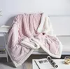 De laatste deken van 200x230cm, vele stijlen, dikke kasjmier met rug afdrukken effen kleur Polaroid Vier seizoenen Air-conditioning dekens