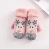 Cinco Dedos Luvas 1 Pares Inverno Quente Presentes de Natal Stocking Stuffers para Mulheres Touchscreen Elk Design Ski Riding Plush Mitte5604037