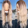 Ishow Brazilian 13*1 Part 13x4 Transparent Lace Front Wig Body Wave Yellow Green Human Hair Wigs Brown Ginger Blonde Blue Purple Ombre Color for Women 8-26 inch Peruvian