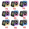 Étuis en TPU Transparent de couleur dégradé 2 en 1 pour iWatch 42/44mm 38/40mm, boîtier Transparent de haute qualité pour montre intelligente