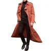 Trench da uomo Cappotto Giacca da uomo Cappotto da uomo Casual Slim Fit Frangivento Plus Size Solid Long Fashion Winter Homme