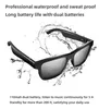 Smarta samtalsglasögon Bluetooth trådlös anslutning vattentät svettbrusreducering säkra samtal lyssna på låtar ultralätt bekväm 110MAH Wear hörlurar