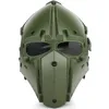 Cascos Cascos Casco táctico Obsidian Dobl Terminator con máscara Gafas transparentes para caza Paintball Military Cosplay CS juego