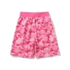 Herr shorts sommardesigner mode par hög kvalitet strandbyxor kamouflage mönster kvinnor rosa kort byxa