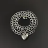 Moda Neck Chain Cute Heart Lock Naszyjnik Złoty Srebrny Kolor Choker Naszyjniki Wisiorek Kobiety Akcesoria