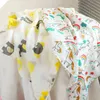 Active Print born 47 x 47 pollici Baby Muslin Swaddle Coperte Asciugamano da bagno per neonati in cotone di bambù Wrap 211105