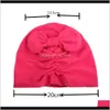 Casquettes Chapeaux Accessoires Bébé Enfants Maternité Drop Delivery 2021 Mode Arc Plissé Bébé Chapeau Ifmlo