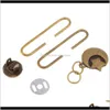 Sewing Notions Tools Apparel Drop Delivery 2021 1 Set Diy Vintage Metal Purse Frames C Shape Clasps Lock Coin Bag Accessory Xu9Pa