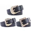 25 New Style Luxury Brand Women Belt Fashion PU Leather Double Circle Pin Strap Ladies Casual Dress Jeans Wild Waistband G220301