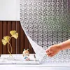 ウィンドウステッカー3D曇り静電気のレトロな装飾浴室防止と日光の半透明の紫外線ガラススティック