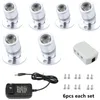 Led Spotlight Wine Cabinet Light Kitchen 4/6/8/12w Puck Lighting Kit touch switch EU Plug for jewelry showcase spot lights