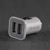 Хорошее качество USAMS 3.1A Dual USB автомобиль 2 порта зарядное устройство 5V 3100mAh двойной вилки автомобилей зарядные устройства адаптер для смартфонов