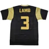 Custom Ceedee Lamb 3# Foster High School Football Jersey zszyta czarna każda nazwa rozmiar S-4xl koszulki