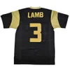 Maglia da football personalizzata Ceedee Lamb 3# Foster High School Ed Black Qualsiasi nome numero taglia S-4xl maglie