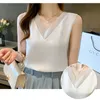 Camisa de verano para mujer Blusas de gasa para ropa sin mangas de encaje Blusa blanca con cuello en V Mujer Básica S 210604