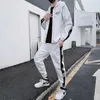 Mens streetwear tracksuit set märke svett kostym män tryckta hoodie sweatpants hip hop set manliga mode joggare sätter cx200730