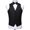 Black Wedding Tail Coat for Groom Prom 3 piece Formal Man Suits Set Jacket Waistcoat with Pants New Male Fashion Clothes X0909