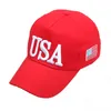 American Flag Baseball Hat Justerbar USA Outdoor Sun Hats broderad toppm￶ssa