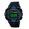 Relojes de pulsera Reloj LED digital de moda Reloj de fecha a prueba de agua Estilo de deporte fresco Correa electrónica al aire libre con cuatro botones Reloj de pulsera Relog