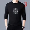 Men's long-sleeved t-shirt plus velvet thick autumn Korean version of the trend sweater 210420