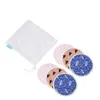 Herbruikbare borstkussens Nieuwe Mama Cartoon Print Effen Kleur TPU Waterdichte borstvoeding Bamboe Nursing Pads