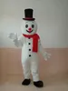 Costume della mascotte del pupazzo di neve di alta qualità Halloween Natale Personaggio dei cartoni animati Abiti Vestito Volantini pubblicitari Abbigliamento Carnevale Abito unisex per adulti