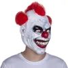 Masque Halloween Costumes d'horreur accessoires Spooky Souriant Clown Cosplown Coplay Headghear Terror Party Escape Dress Up