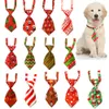 Dog Apparel Christmas Dogs Bow Tie Xmas Small Cat Puppy Neckties Grooming Supplies Funny Festival Pet Accessories XBJK2109