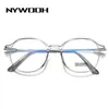 النظارات الشمسية NYWOOH 2022 أزياء النساء نظارات للقراءة الرجال غير النظامية قصر النظر النظارات وصفة طبية العلامة التجارية مصمم الأزرق الوردي نظارات