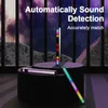 Автомобильная голосовая активированная ритм-световая палка 32-разрядный аудио-спектр RGB-спектр пик