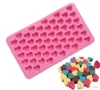 Wholesale Moulds 55 Holes Bake Cake Mold 1.5 Mini Heart Silicone Chocolate Fondant Jelly Cookie Muffin Ice Flexible Cupcake