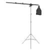 PO Studio Verstelbare CantileVer Cross Arm met Sand Bag Pivot Klem Gebruik Light Stand Accessoires Verlengstang 135cm