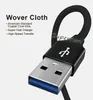 2.4A Type C Micro USB Kabels Duurzaam High Speed DATA Opladen Voor Android Telefoon 0.25cm 1m 2m 3m