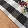 Newplaid Cotton Doormat Rugs 타탄 버팔로 체크 무늬 계층화 된 문 매트 프론트 베란다 항목 방식 부엌 욕실 60 * 90cm RRF124