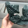 Zapatos de tacón alto de lujo para mujer, zapatos negros, cordón de vestido de novia de tacón alto