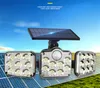 5m Wire 3 Heads Solar Lights Motion sensor LED Outdoor Wall Lamp Porch Light Waterproof Sunlight Powered for Garden