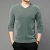 High quality Spring and Autumn sweater Men V-neck long-sleeved sweaters zde1572 211008