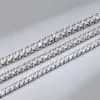 Correntes vendendo delicadas hip hop jóias 925 prata esterlina tênis zircon corrente colar 2mm 3mm 4mm zircônia cúbica para mulheres men304i