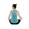Kvinnor Sexig öppen baksida Sport Solid Yoga Shirts Tie Workout Racerback Tank Tops Fitness Tops Sport Shirt2609
