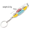 2 Colors TV Show Friends Monicas Door Keychain Central Perk Coffee Time Key Chain for Women Men Fans Car Keyring Jewelry